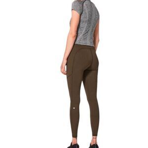 LULULEMON ATHLETICA Speed Up Tight 'Full-On Luxtreme 28' In Dark Olive Size 6